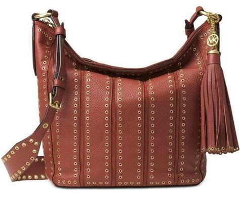 Michael Kors Brooklyn Grommet 30F6ABHL2S Brick Medium 